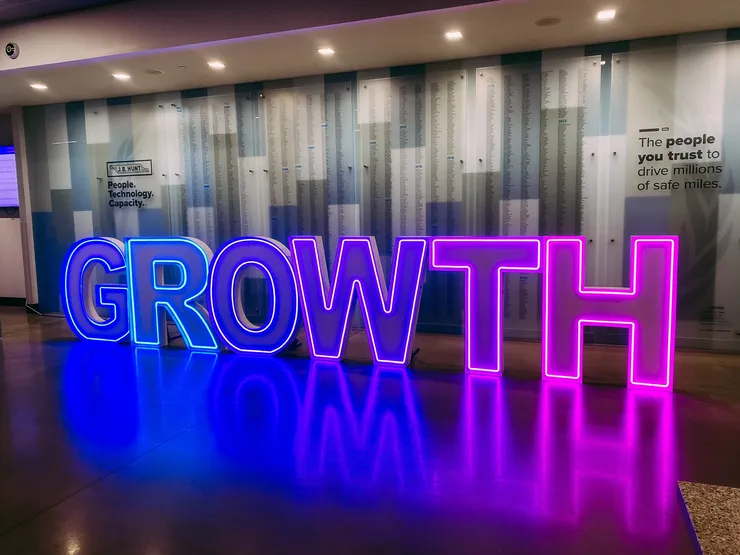 Corporate messages with LED marquees
