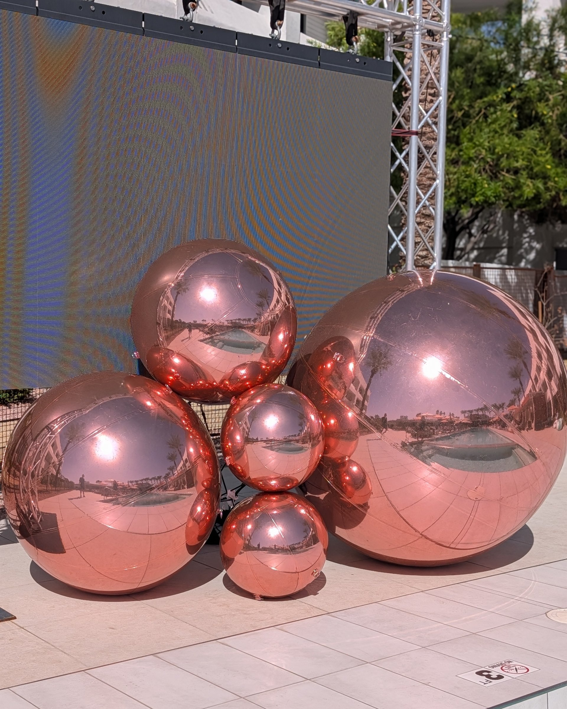 rose gold orbz 5', 4', 3' , 2'
